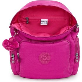 Resim Kıplıng City Zip S Küçük Boy Sırt Çantası Pembe Glowıng Fuchsıa Pembe 