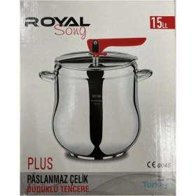 Resim Royal Song 15TL Paslanmaz Çelik Düdüklü Tencere 