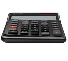 Resim Casio JE-12E-BK Siyah 12 Hane Masa Üstü Ergonomik Tuşlu Hesap Makinesi 