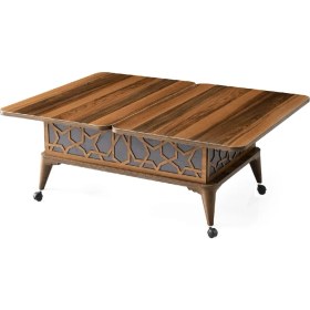 Resim Zerenland 115 Tekerlekli Akıllı Sehpa, Sihirli Sehpa, Orta Sehpa, Laptop Masası 