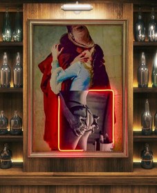 Resim Beyefendi Art Neon Tablo Baskılı 