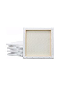 Resim Tuval 10x10 Astarlı Kare Mini Tuval 8 Adet Resim Tuvali 10 10 Tual Akrilik Boya Yağlı Boya İçin İdeal 