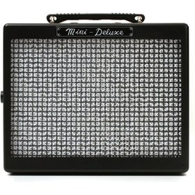 Resim Fender 0234810000 MD20 Mini Deluxe Pilli Elektro Gitar Amfisi (Siyah) | Cep Boyu Efsane Ton Kulaklık Çıkışı ve Klasik Deluxe Görünümü 