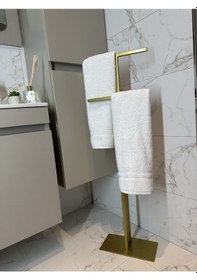 Resim Nilüfer Uzun İki Kollu Havluluk - Kağıt Havluluk - Gold Gold 