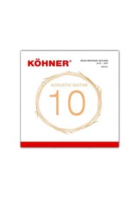 Resim Köhner Kh-10 Profesyonel Akustik Gitar Teli 010 