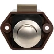 Resim Obus Karavan Dolap Klidi Yuvarlak Küçük Basçek Dolap Kilidi Krom 