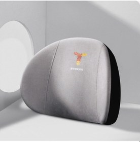 Resim Sones Araba Hafızalı Köpük Boyun Yastığı Koltuk Omurga Yastığı, Renk: Gri Bel Desteği 