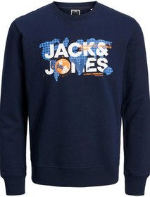 Resim JACK&JONES JCODUST SWEAT CREW NECK LACİVERT 