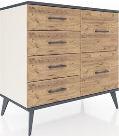 Resim Hyperion Şifonyer 6 Çekmeceli 88x44x80 Aytaşı-antrasit/çam Antrasit/çam 