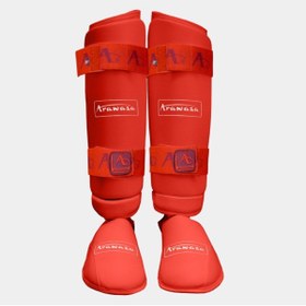 Resim FeyzaDesign Kırmızı Karate Kaval Ayak Koruyucu Seti, Güç ve Güvenle Antrenman 