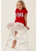 Resim 1834 Lisanslı Text Printed Kız Çocuk Pijama Takımı Sarı 