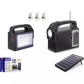 Resim NNS NS8139LS BT Bluetooth Speaker FM Radyo Solar Lamba NNS NS8139LS BT Bluetooth Speaker FM Radyo Solar Lamba