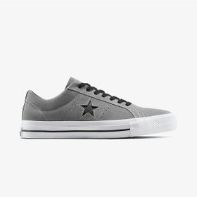 Resim Converse One Star Pro Kadın Siyah Sneaker A11923c Gri 