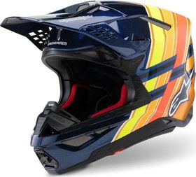 Resim Alpinestars Supertech M10 TLD 25 Limited Off-Road Kaskı MaviOranj 
