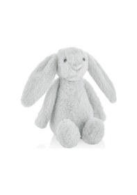 Resim Babyjem Uyku Arkadaşım Oturabilen Tavşan Gri 35 cm 