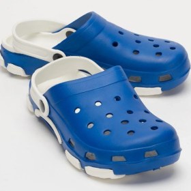 Resim Liger Unisex Çift Tabanlı Ortopedik Hemşire Doktor Aşçı Laboratuvar Deniz Havuz Terliği Sandalet Mavi - Beyaz Mavi - Beyaz 