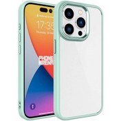 Resim İphone 15 Pro Max Uyumlu Kılıf Krom Kapak 