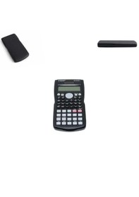 Resim Kızaklı Kapak Lcd Ekran Fonksiyonel Bilimsel Hesap Makinesi Ebat: 15,6 Cm X 8,3 Cm Siyah 