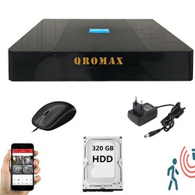 Resim 4 Kanal DVR Kayıt Cihazı 320GB HDD 1080P 5MP H265+ Kolay Cepten İzle Sabit IP Istemez Xmeye QRDJ9004320 