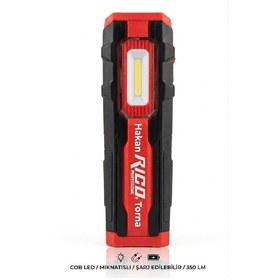 Resim Rico Tamirci Lambası 400 Lümen Şarjlı Mıknatıslı Led Lamba Işıldak Fener 013-rc0044 3 Renk Yanabilme 