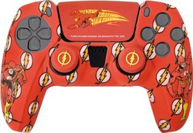 Resim FRTEC - Custom Kit DC Offizielle Lizenz, Silikon + Griffe + Aufkleber Touchpad kompatibel mit Playstation 5 (BATMAN) 