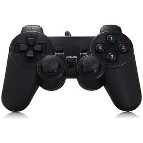 Resim Geeksen Oyun Kumandası Usb Kablolu Çift Titreşimli Gamepad Pc Dual Shock Tekli Joypad Usb Titreşimli Joystick 