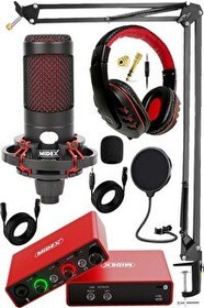 Resim Midex Central-RD Pack-2 Stüdyo Kayıt Ekipmanları GLX-700RD Ses Kartı CXN-30 Stüdyo Mikrofon 