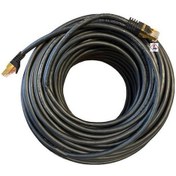 Resim 50 Metre Cat7 Kablo Siyah Cat7 Kablo 50 Metre 