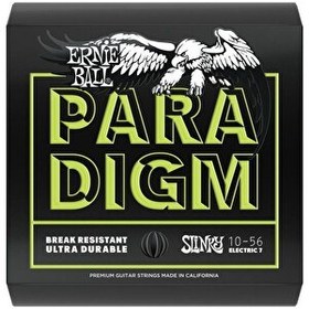 Resim Ernie Ball P02028 Paradigm 7 telli Regular Slinky 10-56 Elektro Gitar Tel Seti 