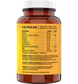 Resim Kuersetin Ester C Resveratrol Bromelain Vitamin D Magnezyum Aserola 120 Tablet 2 Kutu 
