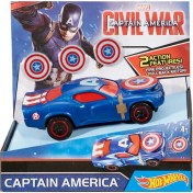 Resim Hot Wheels Marvel Civil War Captain America Araç Seti 