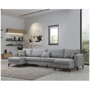 Resim Minar Kristal Dinlenme+3+dinlenme Köşe Takımı Açık Gri 