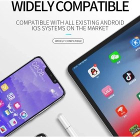 Resim CoverZone Mükemmel Seri Taşınabilir Evrensel Disk Başlı Dokunmatik Stylus Kalem 