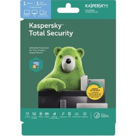 Resim Kaspersky Total Security 2023-2024 1 Bilgisayar Dijital Teslimat 