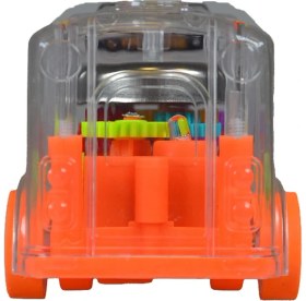 Resim Ctoys Işıklı Sesli Şeffaf Minibüs Turuncu 