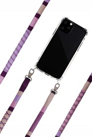 Resim Vorson El Yapımı Iphone 15 Kılıflı Telefon Askısı - Purple Mix 