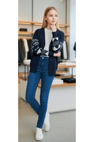 Resim Minimoda Kids Kız Çocuk Kollarda Yazı Desenli Hırka 