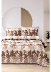 Resim Merinos Comforter Yorgan Set Hera Bej Çift Kişilik 220x240 Cm Bej 
