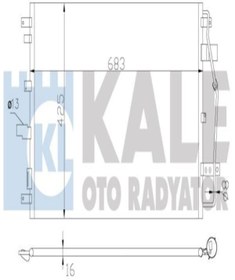 Resim KALE 342650 Klima Radyatoru Kondenser (VOLVO XC 90 İ 2.5T 3.2I V6 D5 T6 V8 02 30665563 (WM319753) 