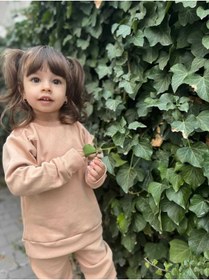 Resim BEBEĞİME ÇORAP Çocuk Alt Üst Eşofman Bisiklet Yaka Kalın Kumaş Ikili Takım - Üç Iplik Şardonlu 