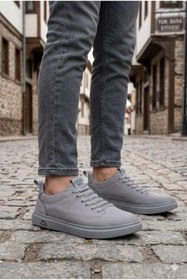 Resim Guja 26Y510-2 Rahat Kauçuk Taban Tekstil Lastik Bağcıklı Sneaker Erkek Ayakkabı 