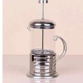 Resim Shoplet Çelik Kulplu Cam French Press - 350 ml 