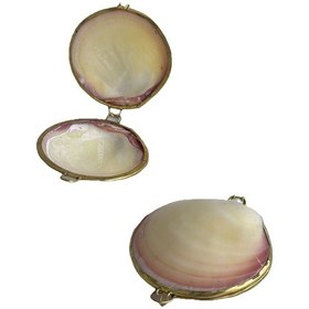 Resim Deniz Kabuğu Cüzdan 6,5 X 3 Cm - Clam Kabuk Cüzdan 
