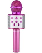 Resim pazariz Karaoke Mikrofon Bluetooth, Usb, Hafıza Kartı Ve Aux Girişli Ws-858 Pembe 