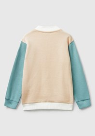 Resim Benetton Kız Bebek Fermuarlı Sweatshırt BEYAZ 