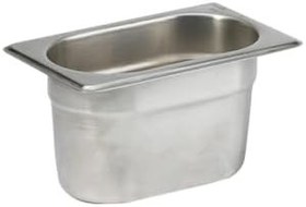 Resim Paslanmaz Çelik Gastronom/gastronorm Küvet Gn 1/9-100 (17,6 X 10,8 X 10 CM) 