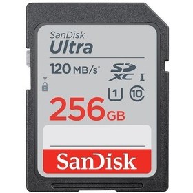 Resim SanDisk Ultra 256GB 120MB/s SDXC Hafıza Kartı (SDSDUN4-256G-GN6IN) 