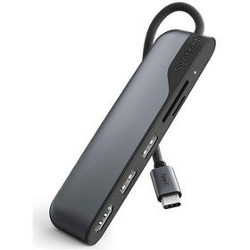 Resim 5 İ 1 Arada Usb-c Hdmı Adaptör Sd Ve Microsd Kart Okuyuculu Type-c Çoklayıcı 