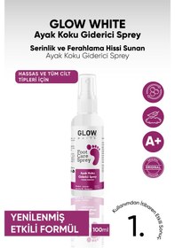 Resim Glow Whıte Ayak Koku Giderici Sprey 100 Ml Okaliptus & Nane Yağı Içerikli 