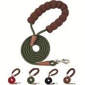 Resim Yansıtıcı Köpek Tasmaları Rahat Tutma Sapı ile - Dayanıklı Polyester, Ayarlanabilir Uzunluk, Çoklu Renk Seçenekleri (Yeşil, Kırmızı, Mavi, Siyah) Küçük ve Orta Boy Köpeklere Uygun, 
